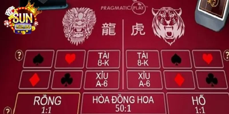 Rồng hổ SUN52 trò chơi đơn giản dành cho người chơi cá cược 3 Quy tắc trong trò chơi