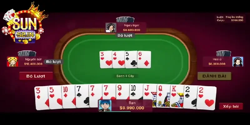 Bí kíp chơi tiến lên tại Sun52 club bách chiến bách thắng 5 Bí kíp chơi game bài tiến lên Sun52 bách chiến bách thắng